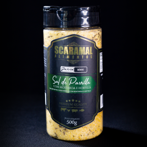 Sal de Parrilla com Mostarda e Hortelã